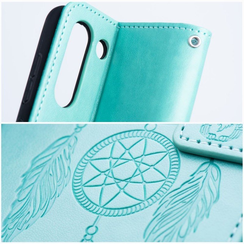 MEZZO Book case for IPHONE 15 Plus dreamcatcher green