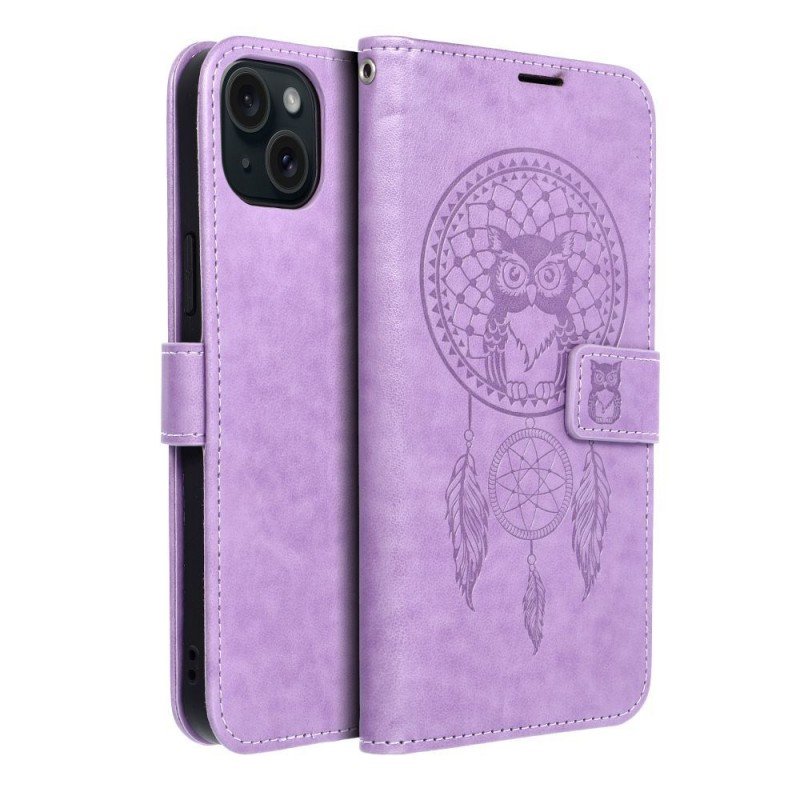 MEZZO Book case for IPHONE 15 Plus dreamcatcher purple