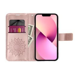 MEZZO Book case for SAMSUNG A35 5G mandala rose gold | mobilo.lv