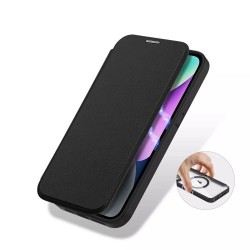 DUX DUCIS wallet case SKIN X PRO compatible with MagSafe for IPHONE 13 / 14 black | mobilo.lv