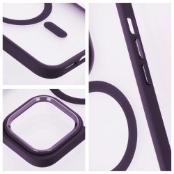 Matte Mag Cover case compatible with MagSafe for IPHONE 15 purple|mobilo.lv