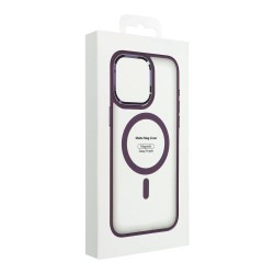 Matte Mag Cover case compatible with MagSafe for IPHONE 15 purple | mobilo.lv