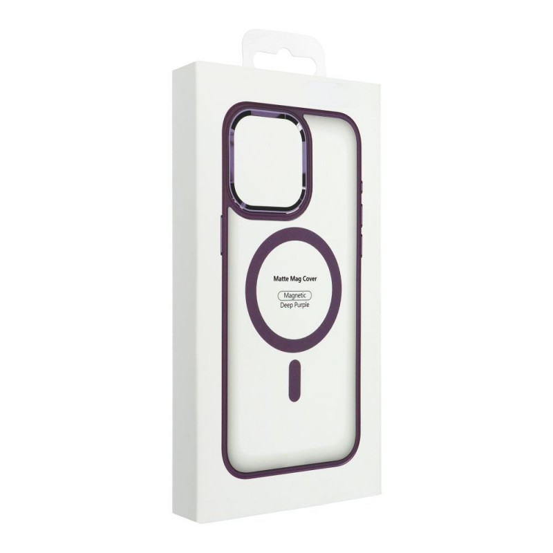 Matte Mag Cover case compatible with MagSafe for IPHONE 15 purple|mobilo.lv