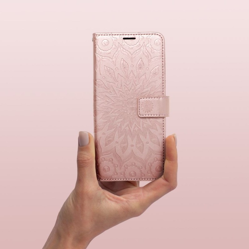 MEZZO Book case for XIAOMI Redmi NOTE 11 / 11S mandala rose gold|mobilo.lv