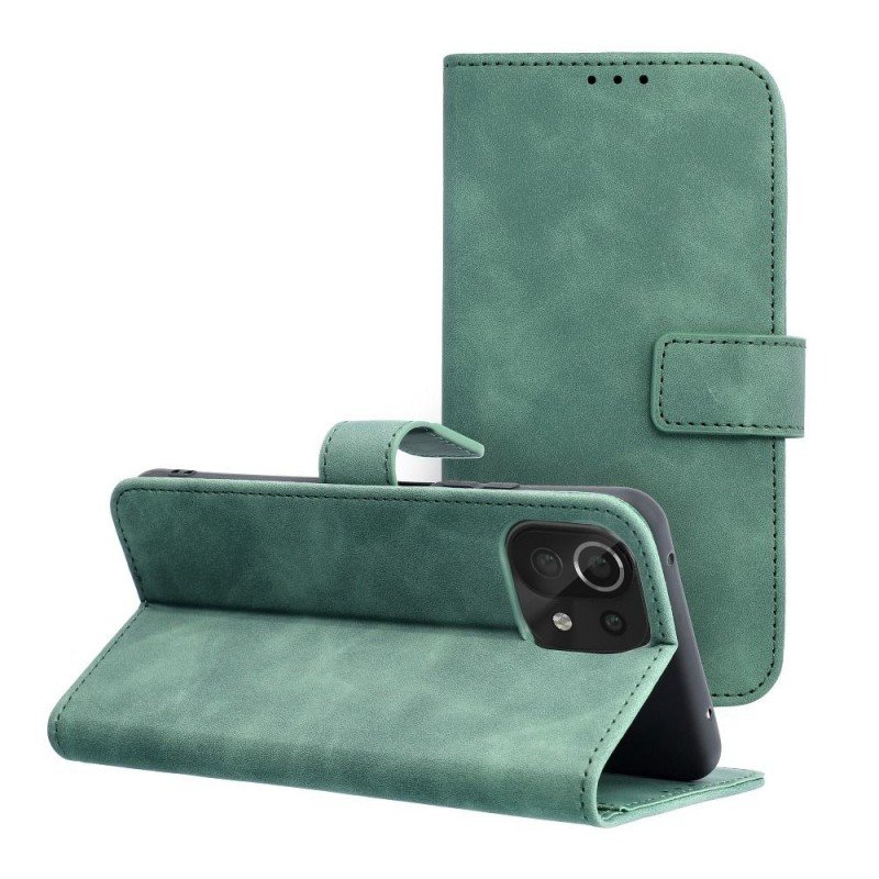 TENDER Book Case for XIAOMI Mi 11 Lite 5G / Mi 11 Lite LTE ( 4G ) / Mi 11 Lite NE green | mobilo.lv