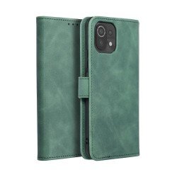 TENDER Book Case for XIAOMI Mi 11 Lite 5G / Mi 11 Lite LTE ( 4G ) / Mi 11 Lite NE green | mobilo.lv