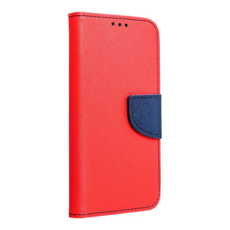 Fancy Book case for XIAOMI Redmi NOTE 12 5G red / navy | mobilo.lv