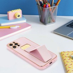 LEATHER Case Kickstand for SAMSUNG Galaxy A15 5G / A15 4G pink