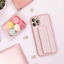 LEATHER Case Kickstand for SAMSUNG Galaxy A15 5G / A15 4G pink