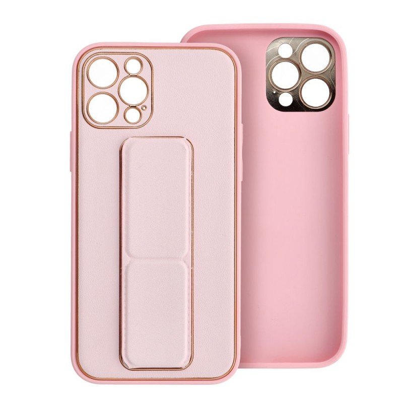 LEATHER Case Kickstand for SAMSUNG Galaxy A15 5G / A15 4G pink