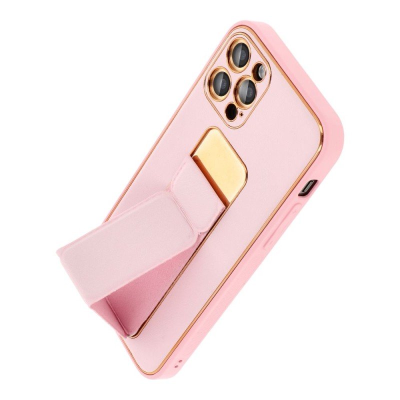 LEATHER Case Kickstand for SAMSUNG Galaxy A15 5G / A15 4G pink