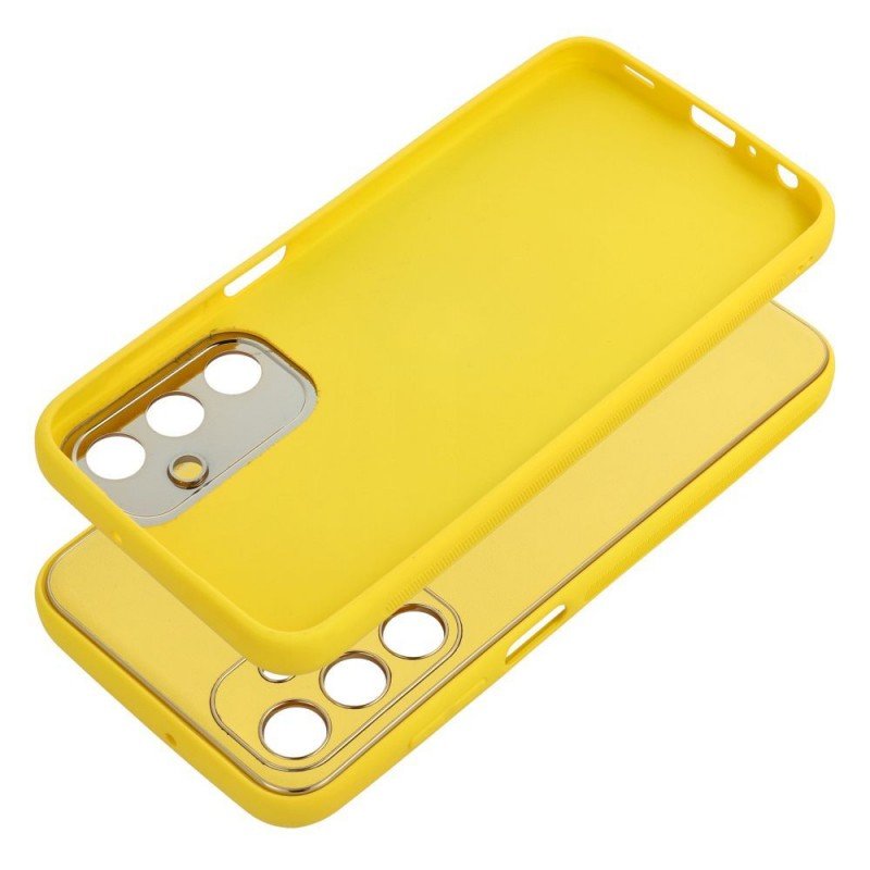 LEATHER Case for SAMSUNG Galaxy A25 5G yellow