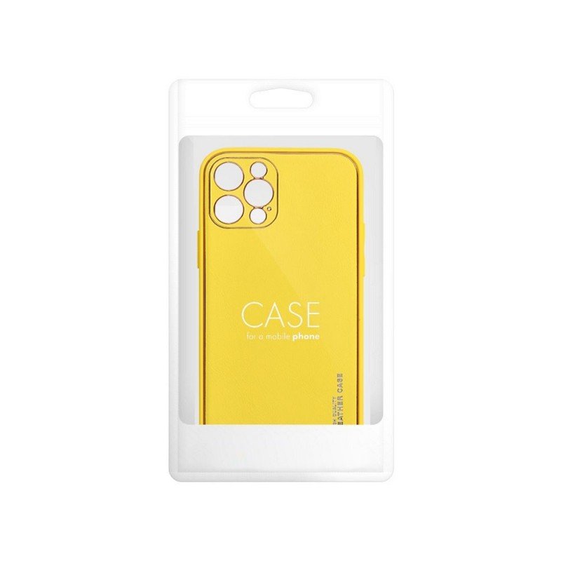 LEATHER Case for SAMSUNG Galaxy A25 5G yellow