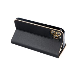 LUNA Book Gold for SAMSUNG S23 black | mobilo.lv