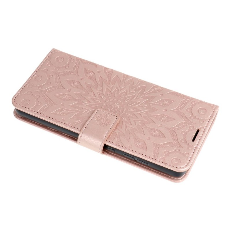 MEZZO Book case for SAMSUNG S23 mandala rose gold | mobilo.lv