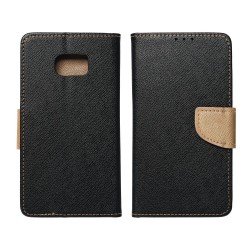 Fancy Book case for SAMSUNG S23 ULTRA black / gold