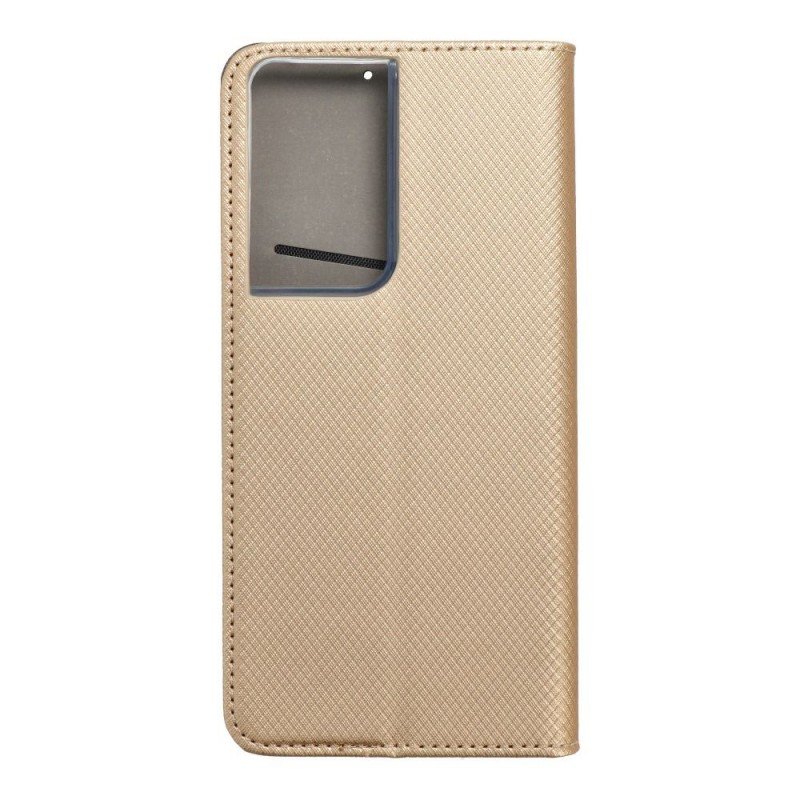 Smart Case Book for SAMSUNG S21 Ultra gold | mobilo.lv