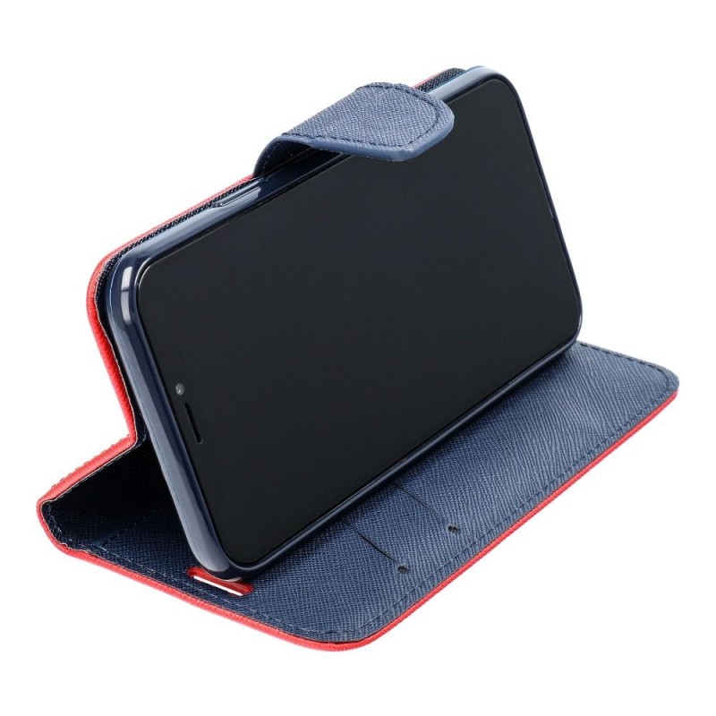 Fancy Book case for HUAWEI P8 Lite red/navy|mobilo.lv