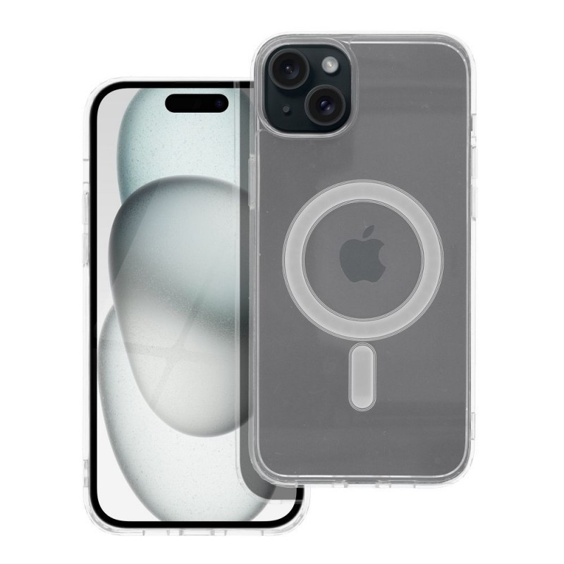 Clear Mag Cover case compatible with MagSafe for IPHONE 15 PLUS | mobilo.lv