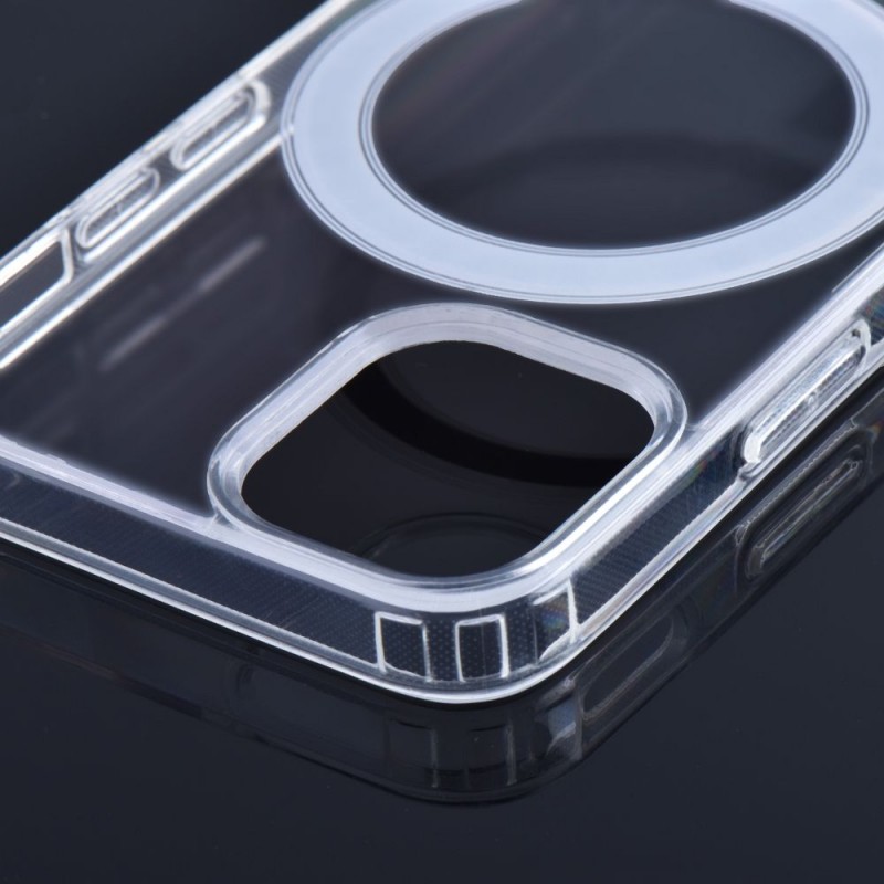 Clear Mag Cover case compatible with MagSafe for IPHONE 15 PLUS | mobilo.lv