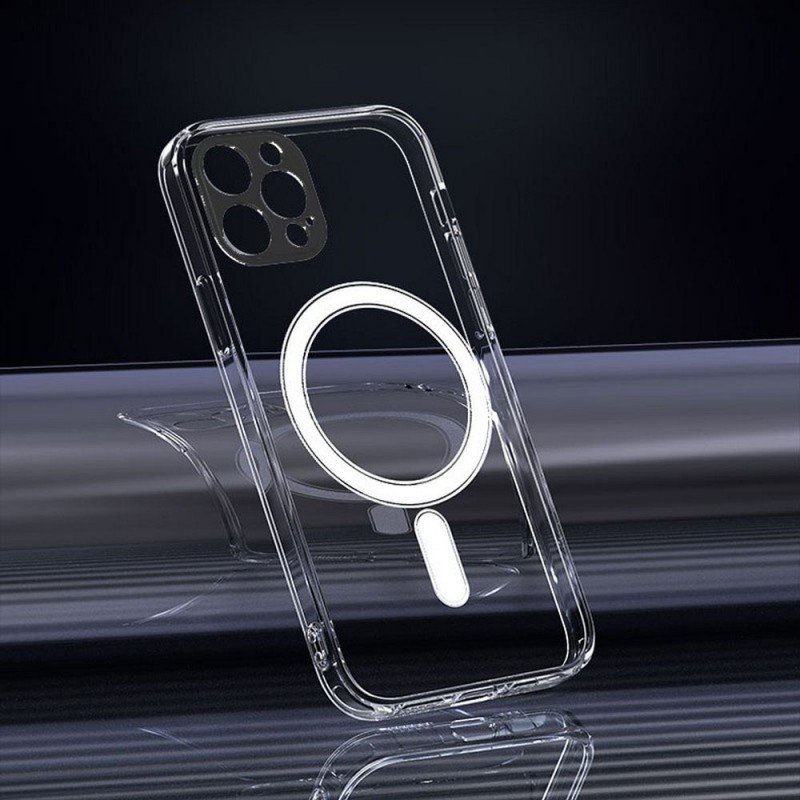 Clear Mag Cover case with camera protection compatible with