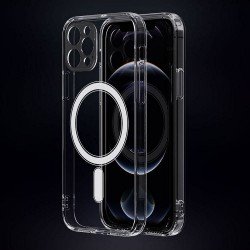 Clear Mag Cover case with camera protection compatible with