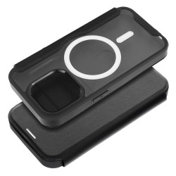 Mercedes Smooth Leather MagSafe case for iPhone 15 Plus - black | mobilo.lv