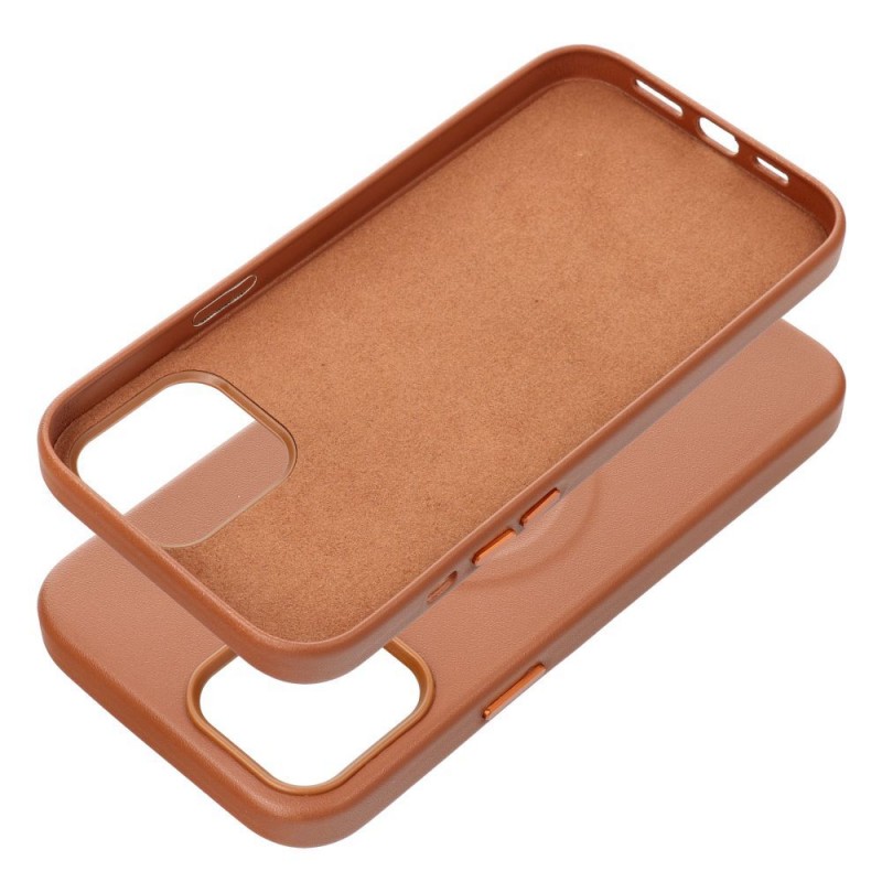 Roar Leather Mag Case - for iPhone 12 Pro Max Brown|mobilo.lv