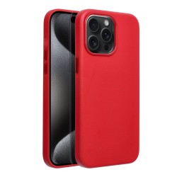 Leather Mag Cover for IPHONE 15 PRO MAX red | mobilo.lv