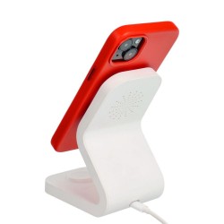 Leather Mag Cover for IPHONE 15 red