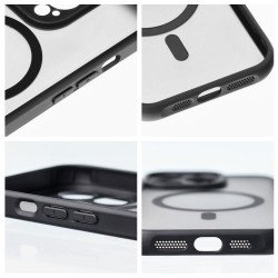 Full Matte Mag Cover case compatible with MagSafe for IPHONE 14 PRO MAX black | mobilo.lv