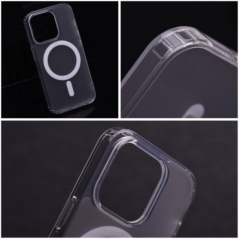 Frost Mag Cover compatible with MagSafe for SAMSUNG S24 transparent|mobilo.lv