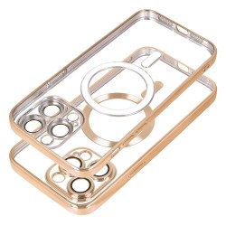 Electro Mag Cover case compatible with MagSafe for IPHONE 12 gold | mobilo.lv