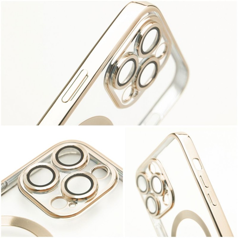 Electro Mag Cover case compatible with MagSafe for IPHONE 12 gold | mobilo.lv