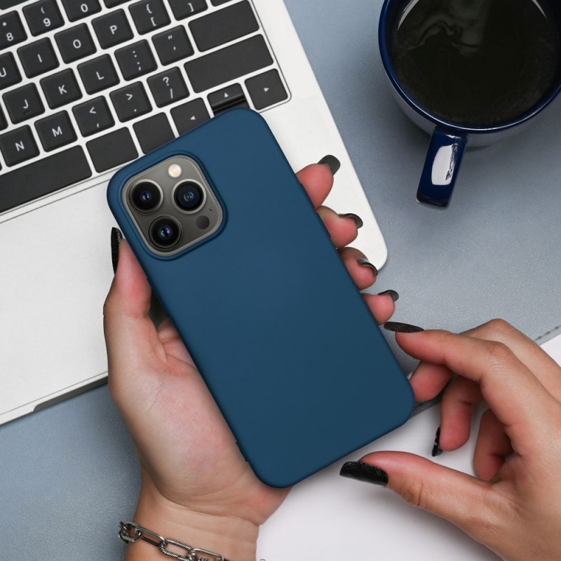 SILICONE Case for XIAOMI Redmi NOTE 13 4G blue | mobilo.lv