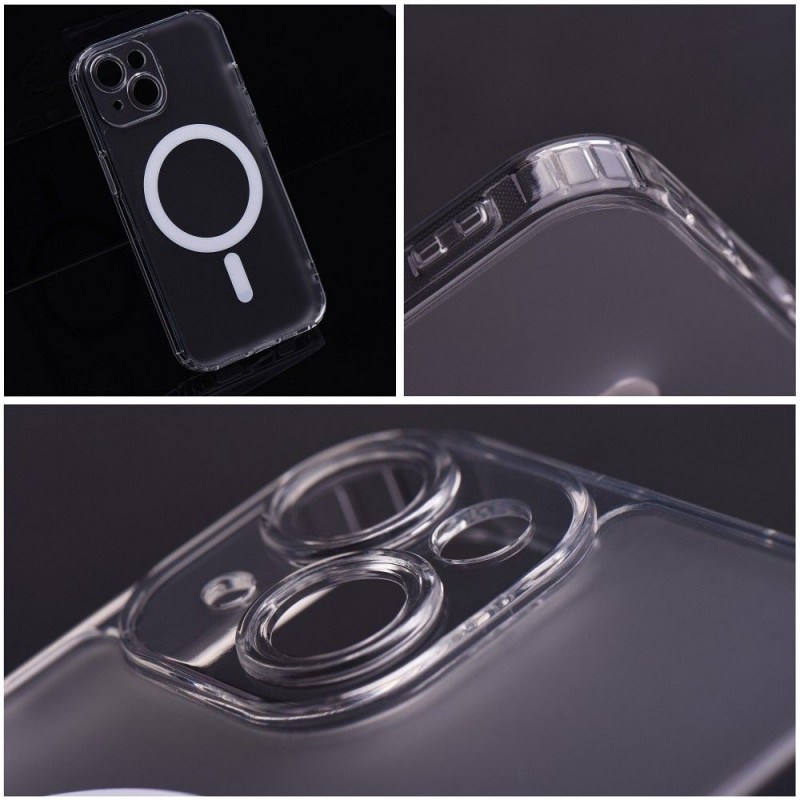 Frost Mag Cover with camera protection compatible with MagSafe for IPHONE 11 transparent|mobilo.lv