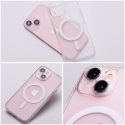 Frost Mag Cover with camera protection compatible with MagSafe for IPHONE 12 PRO transparent | mobilo.lv