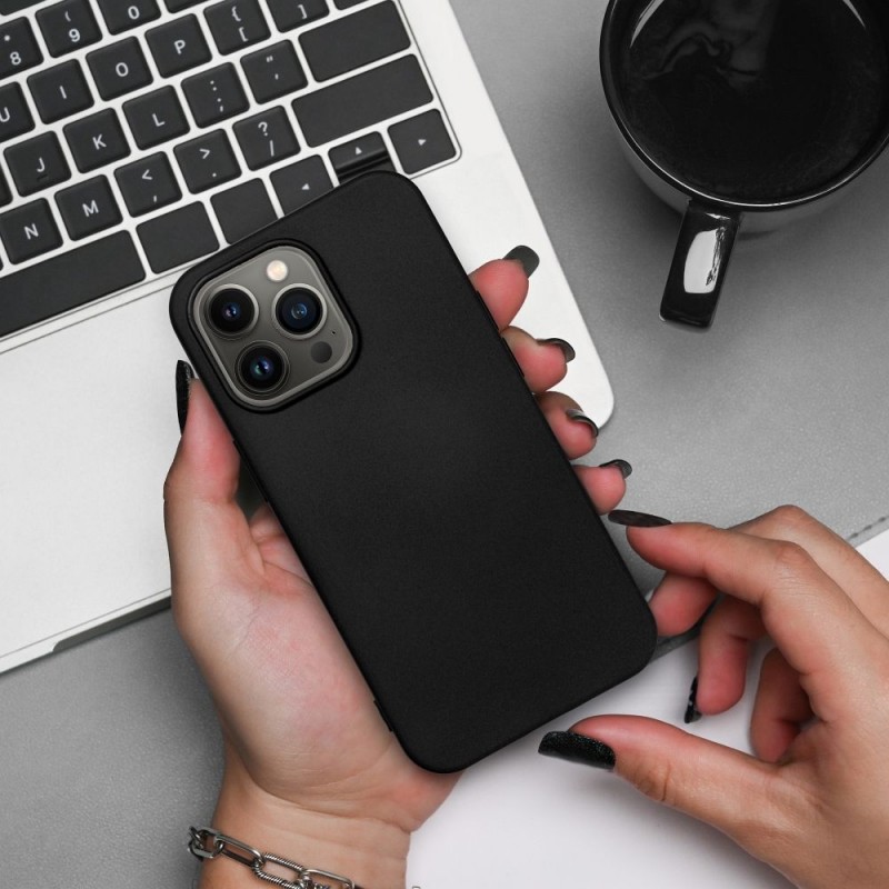 SILICONE Case for XIAOMI Redmi NOTE 13 5G black | mobilo.lv