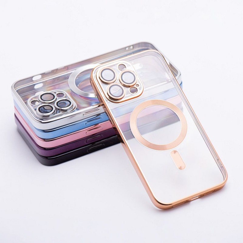 Electro Mag Cover case compatible with MagSafe for SAMSUNG S24 gold | mobilo.lv