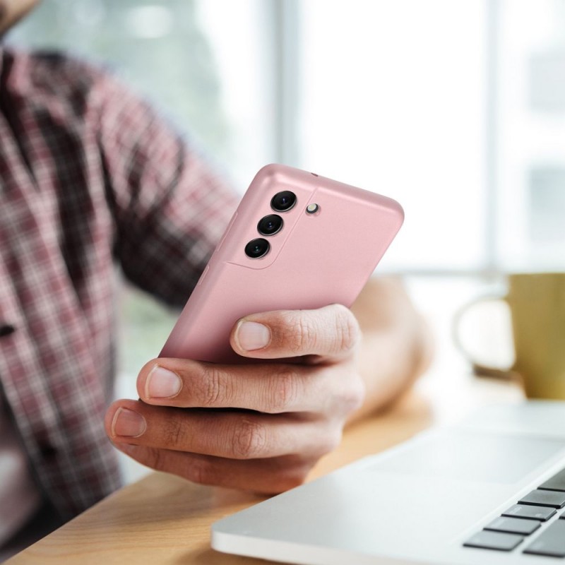 METALLIC Case for SAMSUNG A54 5G pink