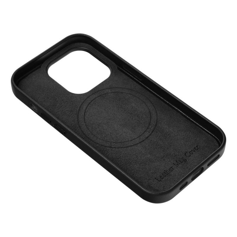 Leather Mag Cover for IPHONE 13 PRO MAX black