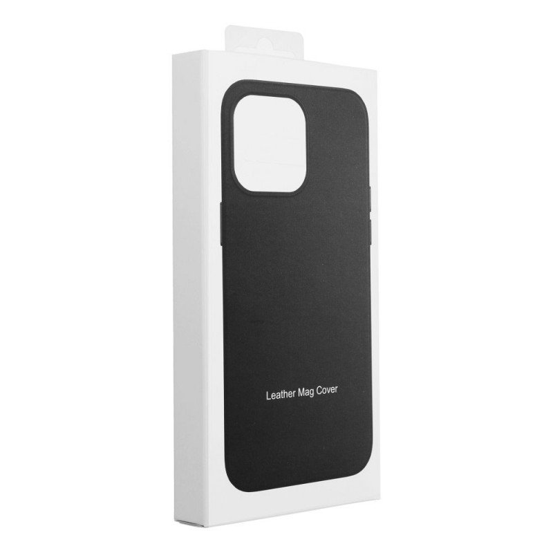 Leather Mag Cover for IPHONE 13 PRO MAX black