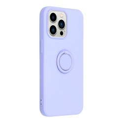 SILICONE RING Case for IPHONE 13 PRO violet | mobilo.lv