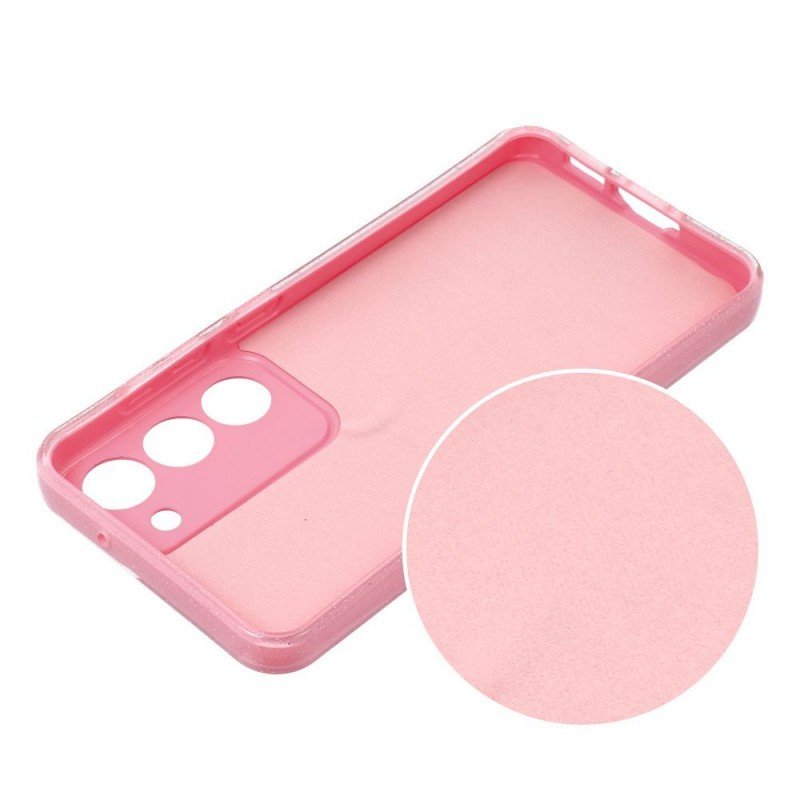 CLEAR CASE 2mm BLINK for SAMSUNG S21 FE pink|mobilo.lv