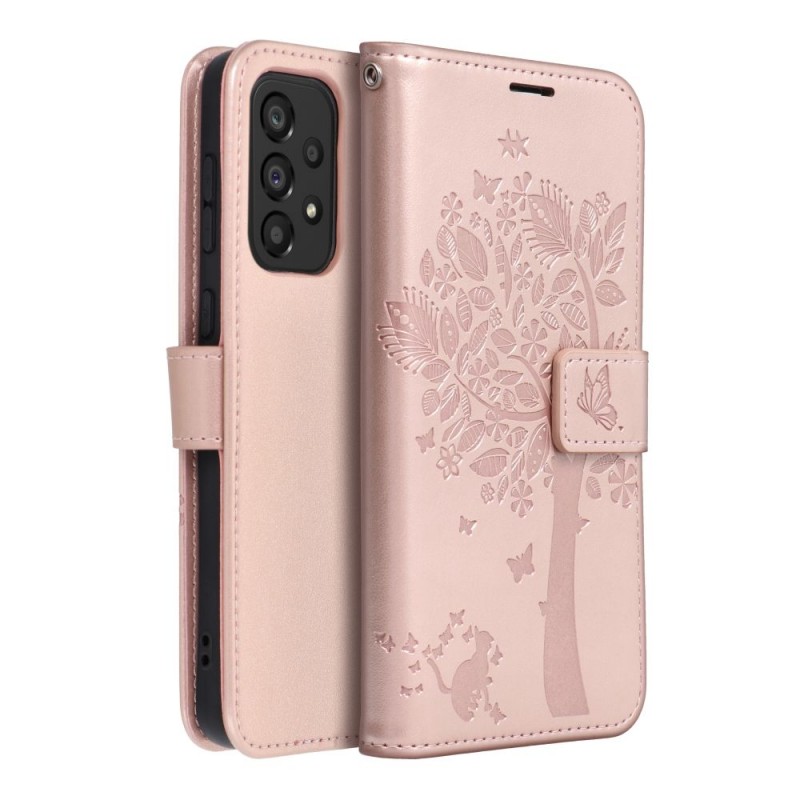 MEZZO Book case for SAMSUNG A33 5G tree rose gold