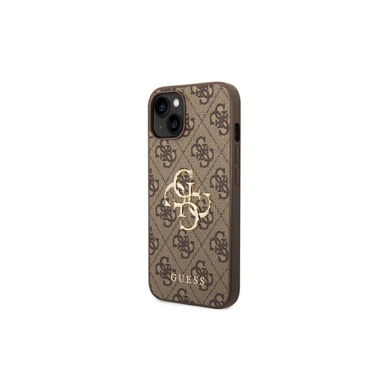 Guess GUHCP14S4GMGBR iPhone 14 6,1" brązowy/brown hardcase 4G Big Metal Logo|mobilo.lv