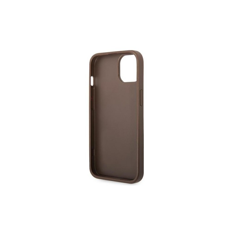 Guess GUHCP14S4GMGBR iPhone 14 6,1" brązowy/brown hardcase 4G Big Metal Logo|mobilo.lv