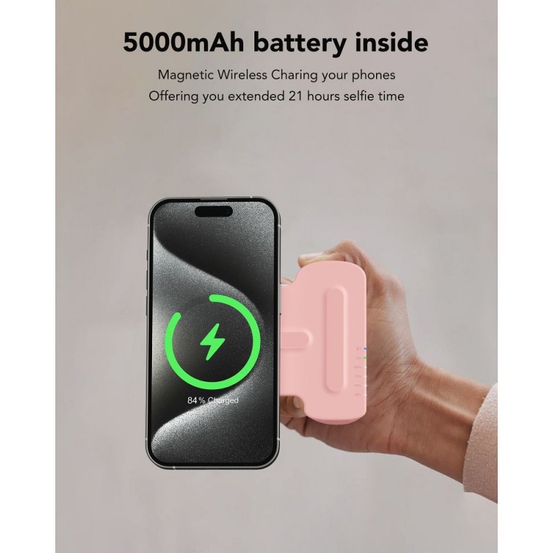 Apple powerbank 5 000 mAh compatible with MagSafe PD QC3.0 20W Tourist (W0569) Melns | mobilo.lv