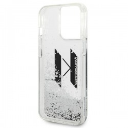 Karl Lagerfeld KLHCP14XLBKLCS iPhone 14 Pro Max 6,7" srebrny/silver hardcase Liquid Glitter Big KL | mobilo.lv