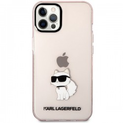 Karl Lagerfeld KLHCP12MHNCHTCP iPhone 12 /12 Pro 6.1" pink/pink hardcase Ikonik Choupette|mobilo.lv